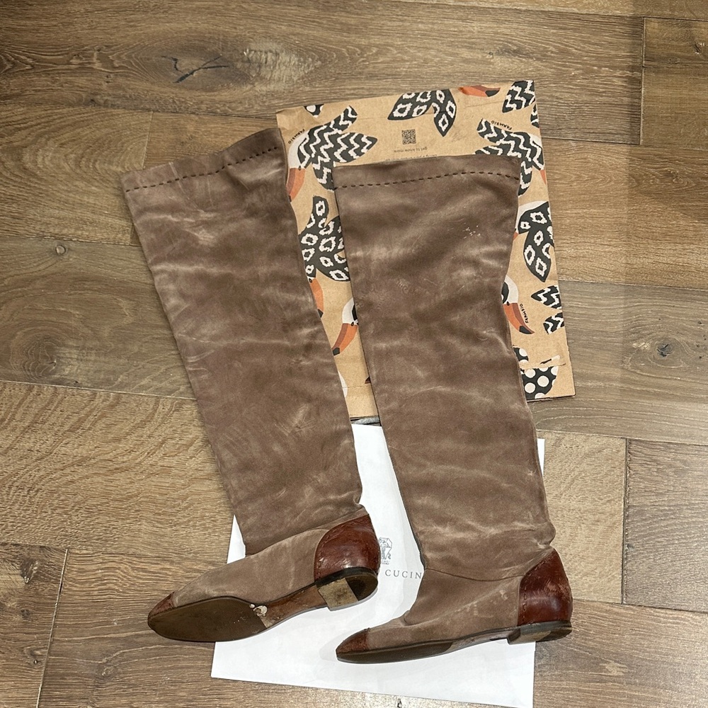 Chloe Authentic Brown suede Over the Knee Boots 👢